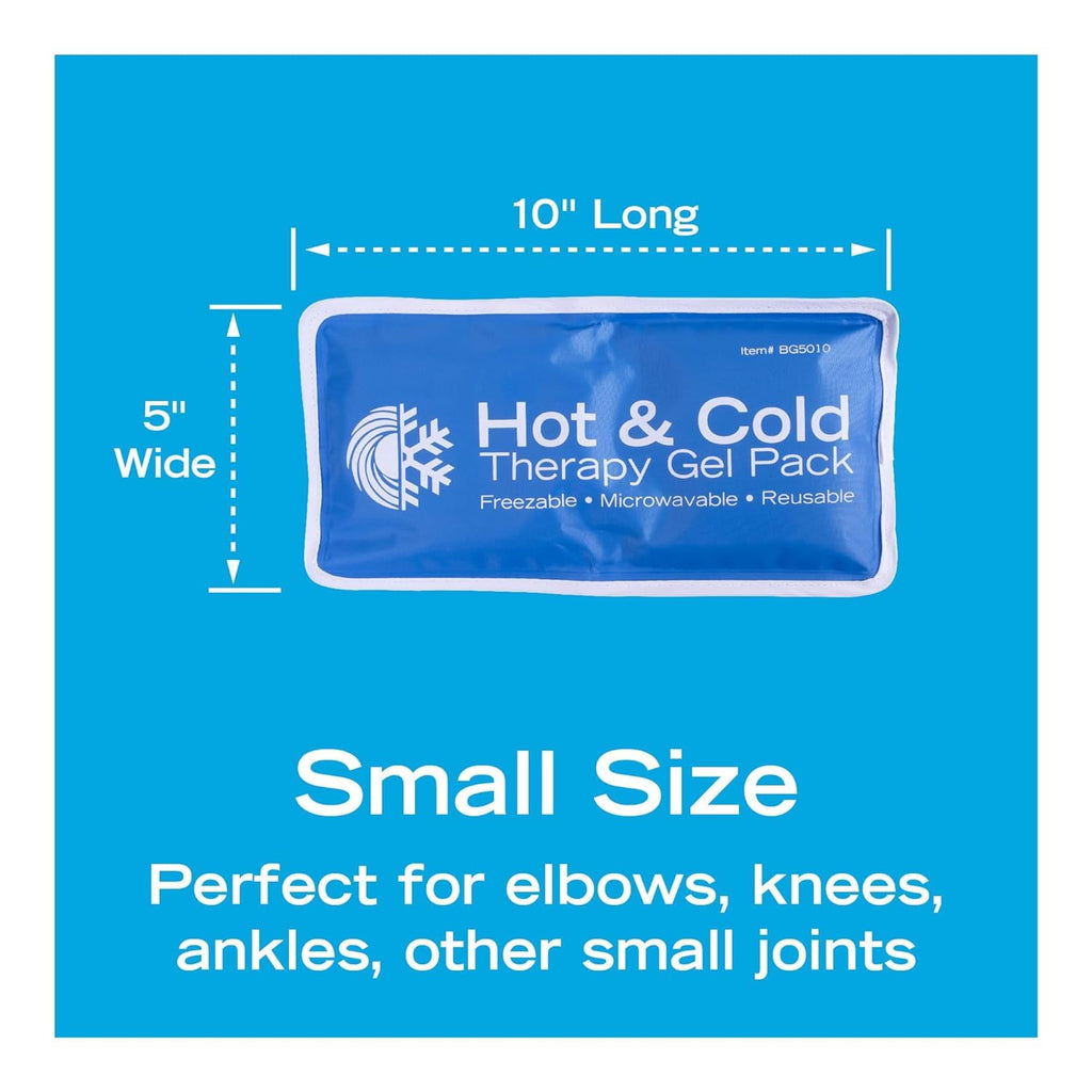 Roscoe Medical Gel Soft Flexible Ice Packs for Injuries, Reusable Freezer Hot and Cold Pack, Cold Compress & Cooling Gel Pad for Shoulder, Hip, Leg, Arm, Ankle & Foot Injury, 7.5 x 11 Inches, Medium