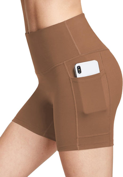 baleaf Women's 8"/ 5"/ 3" Biker Shorts High Waist Yoga Workout Gym Running Volleyball Spandex Shorts with Pockets
