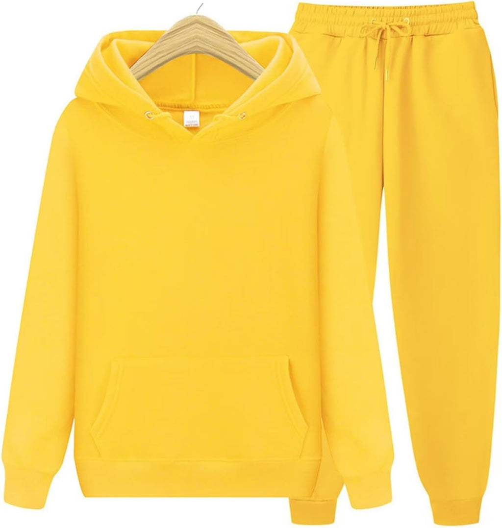 CHAIRAY Women's Hoodie Tracksuit Sweatsuits for Mens Set 2 Piece Hooded Sweatshirts and Sweatpant Sets Jogger Sweatsuit