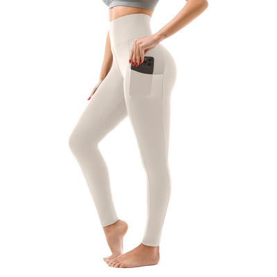 SINOPHANT High Waisted Leggings with Pockets Women, Full Length Capri Buttery Soft Stretchy Yoga Pants
