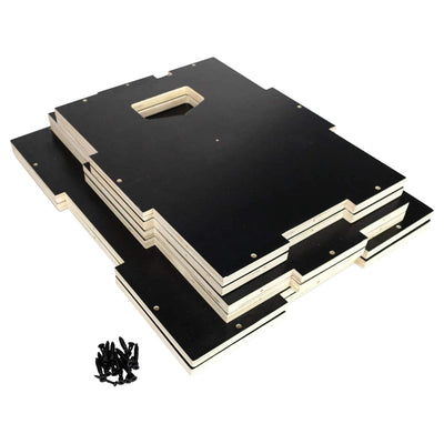 Ultra Fitness Gear Wooden Plyo Box, 31 Plyometric Jump Training Squat, Step Up, Jumps & More Workout Size S, M, L, XL