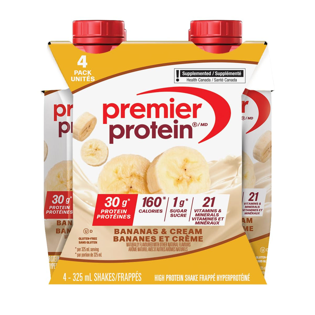 Premier Protein Shake, Vanilla, 30g Protein, 1g Sugar, 24 Vitamins & Minerals to Support Immune Health, 11 fl oz, Pack of 12 (Packaging May Vary)