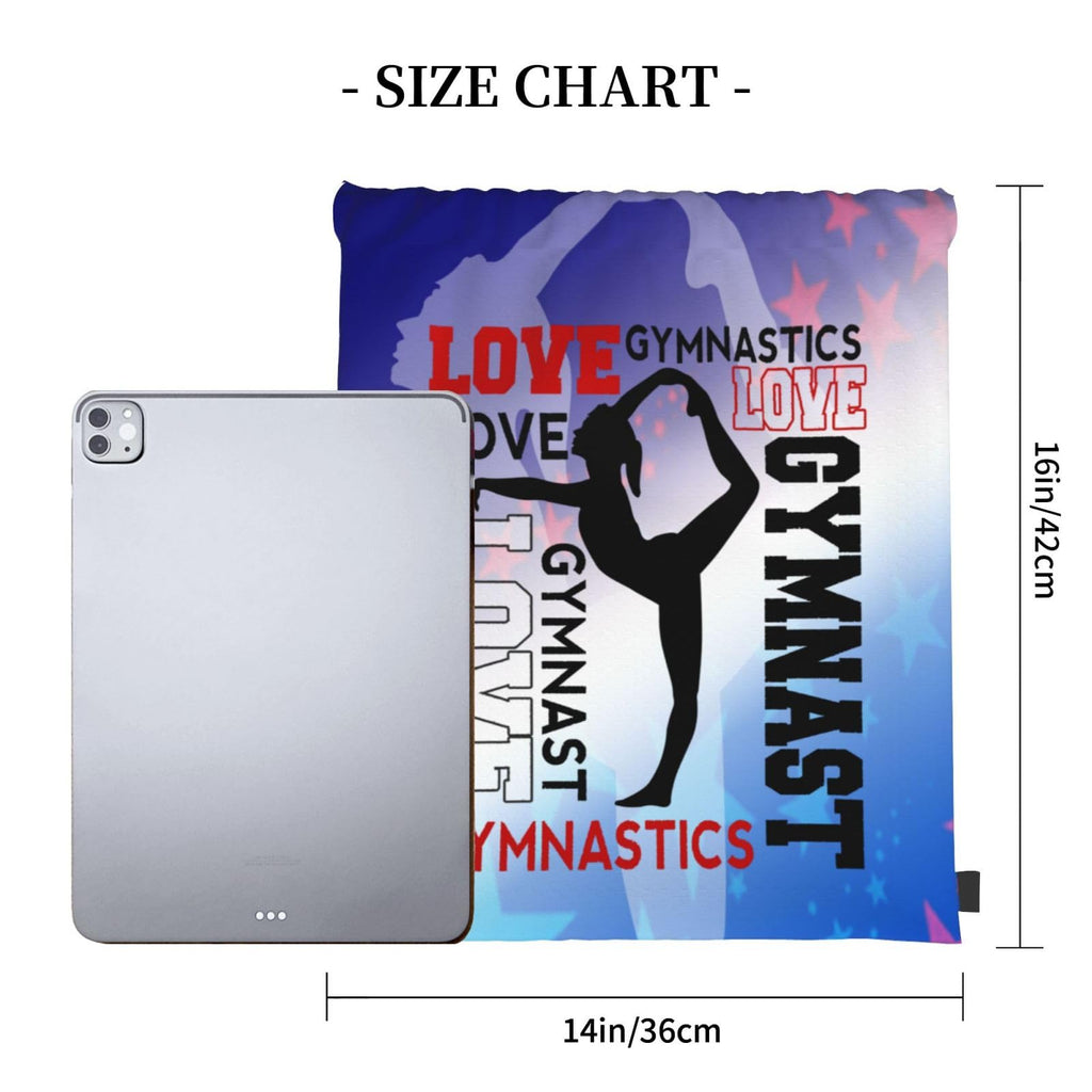 Gymnastics Drawstring Backpack Light Gym String Bag Pink Water Resistant Sackpack Sport Yoga Daypack For Womens Mens