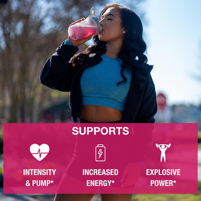 Honey Badger Pre Workout Powder, Keto Vegan Preworkout for Men & Women, Beta Alanine & Caffeine, Sugar Free Natural Energy Supplement, Wild Berry, 30 Servings