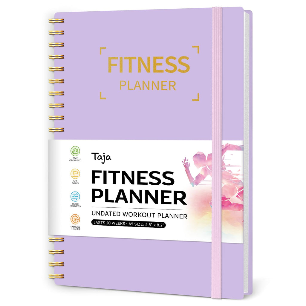 Fitness Workout Journal for Women & Men, A5(5.5" x 8.2") Workout Log Book Planner for Tracking, Progress, and Achieving Your Wellness Goals - Green