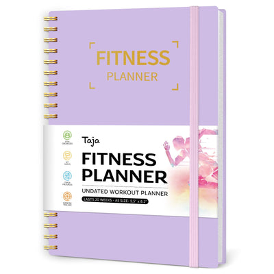 Fitness Workout Journal for Women & Men, A5(5.5" x 8.2") Workout Log Book Planner for Tracking, Progress, and Achieving Your Wellness Goals - Green
