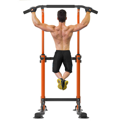 SogesPower Power Tower Dip Station Pull Up Bar for Home Gym Adjustable Height Strength Training Workout Equipment,Pull Up Bar Station