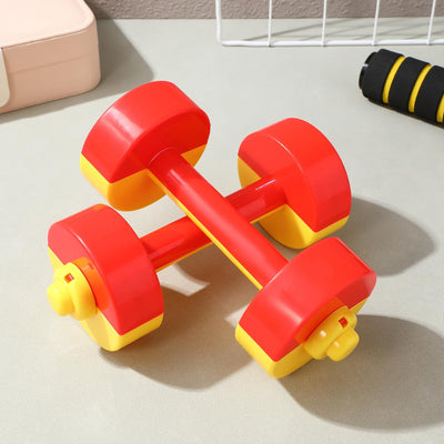 Kids Dumbbell Toy 1 Pair Kids Weight Lifting Set Plastic Dumbbell Toy Gym Sports Workout Equipment for Kids
