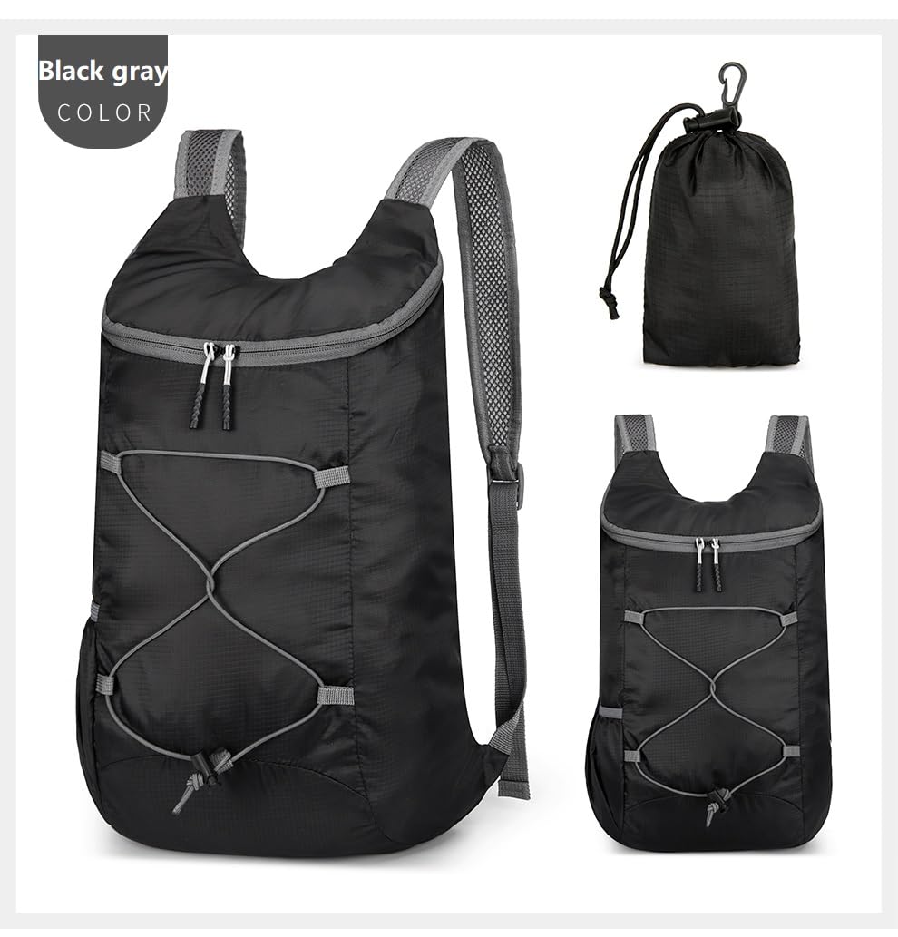 16L Lightweight Foldable Hiking-Backpack Small Packable-Daypack For Travel,Ultralight Water-Resistant Gym Bag Men Women Easy Carry-on (Royal Blue)