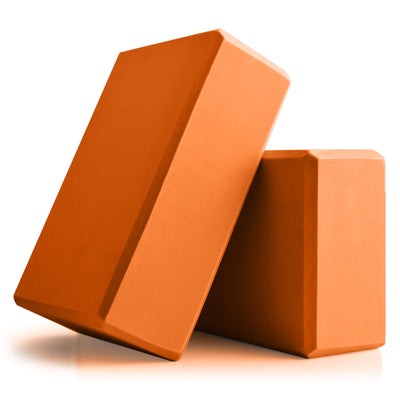 Yoga Blocks 2 Pcs, 9"x6"x3" Yoga Brick Foam Blocks EVA Foam Block Yoga Props Accessories for Yoga Pilates Stretching and Meditation