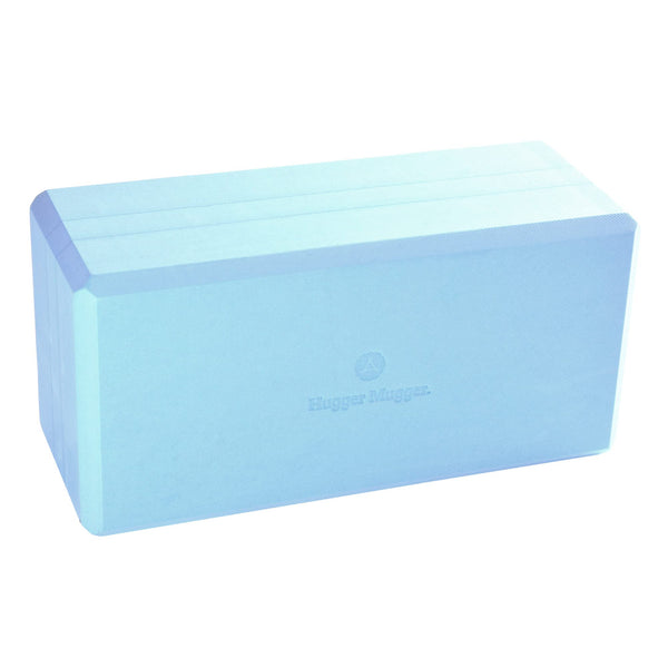 Hugger Mugger 5 in. Big Foam Yoga Block - Extra Large Size, Dense Foam, Reliable Support, Beveled Edges for Comfort, Great if You're Taller or Less Flexible