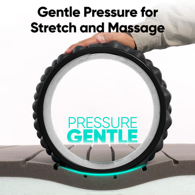 FitBeast Back Roller, Back Wheel Foam Roller - Targeted Muscle Roller for Deep Tissue Massage, Back Stretcher