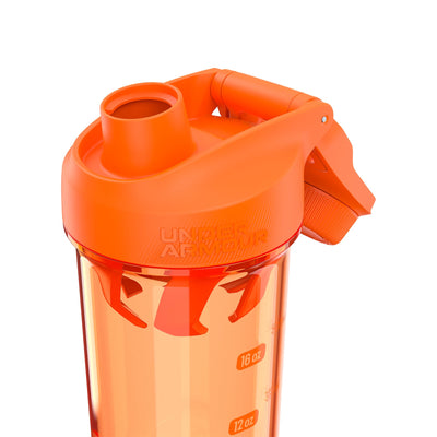 Under Armour UA 24oz Clarity Shaker Bottle Clear/Black OSFA