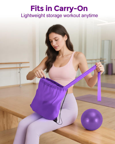 Pilates Essentials Kit for Women, 14-Inch Magic Circle Home Pilates Equipment with Pilates Ring and Ball Set, 5 Resistance Bands & Accessories for Home Workouts Beginners Essentials Starter Set