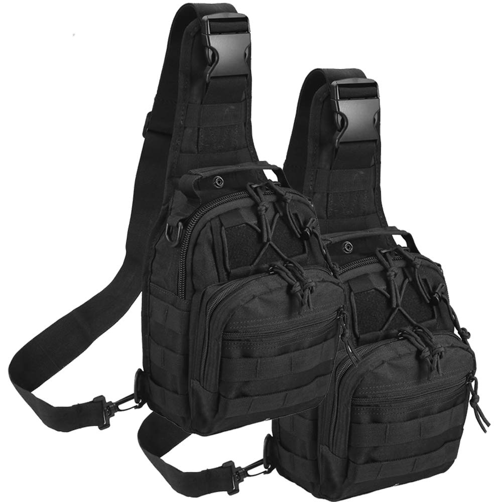 Tactical Shoulder Bag,1000D Outdoor Military Sling Daypack Backpack