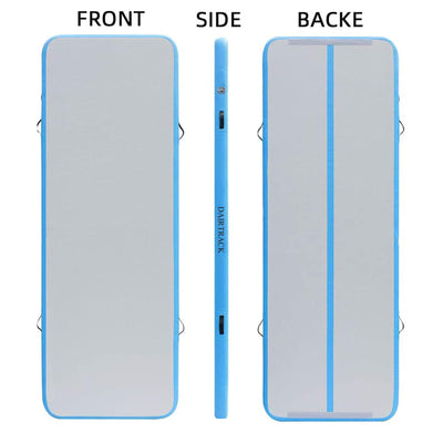 DAIRTRACK Inflatable Gymnastics Air Mat 10ft/13ft/16ft/20ft Tumble Track Tumbling Mats for Home Use/Gym/Training/Cheerleading/Yoga/Water