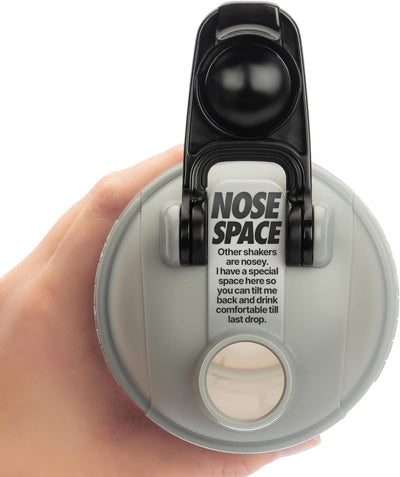 Hydra Cup ProFlow [2 Pack] 28 oz Shaker Bottles for Protein Shakes, Shaker Cups with Ball Blender Whisk, Shaker Bottle with Handle, Travel To Go, BPA Free (Black & Grey, 28oz)