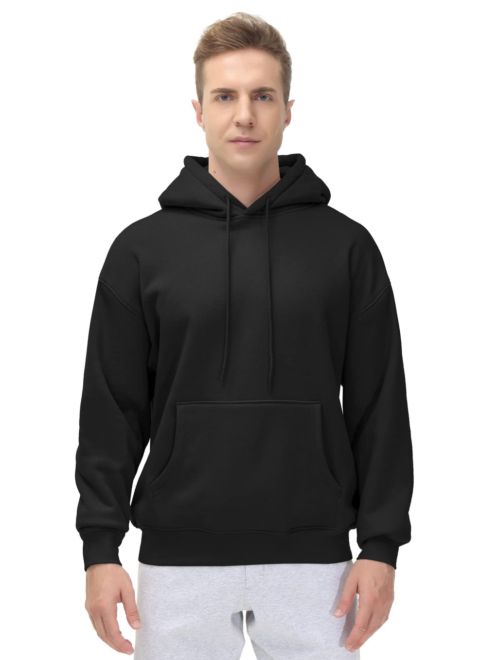 THE GYM PEOPLE Men's Fleece Pullover Hoodie Loose Fit Ultra Soft Hooded Sweatshirt With Pockets