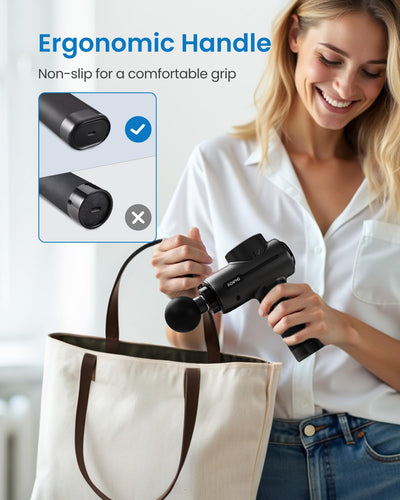 RENPHO Massage Gun Deep Tissue, Christmas Birthday Gifts for Women Men, Portable Percussion Massager for Back and Neck, Handheld Device with Carry Case, Active