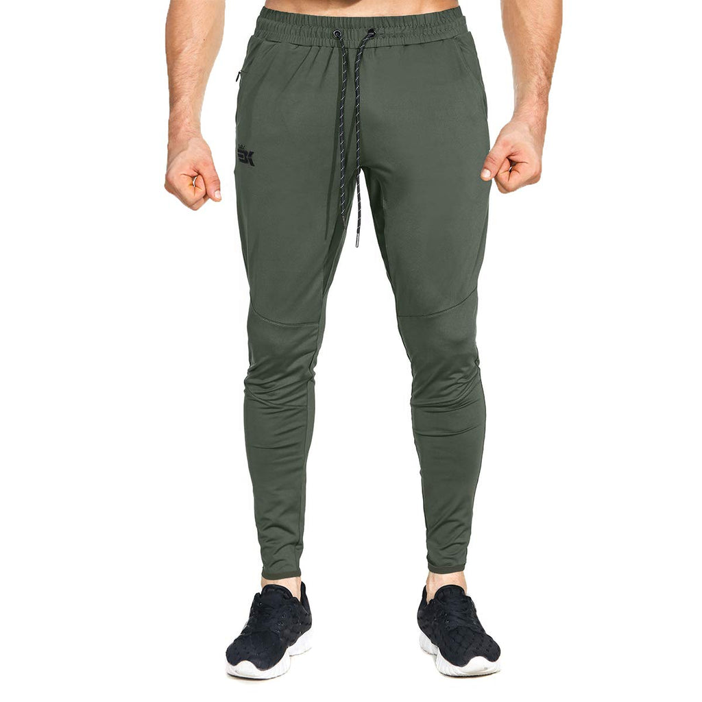 BROKIG Mens Lightweight Gym Jogger Pants,Men's Workout Sweatpants with Zip Pocket