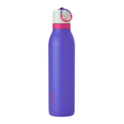 Owala FreeSip Twist Insulated Stainless Steel Water Bottle with Straw for Sports and Travel, BPA-Free, 24-oz, Purple/Purple (California Grapevine)
