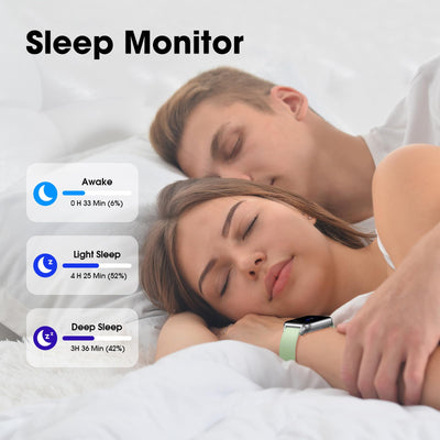 Smart Watch No App/Phone Required,42mm Smartwatch for Women Men,Fitness Tracker Watch with Heart Rate Monitor, Sleep Tracker, Pedometer,Step Counter,IP68 Waterproof, for Android iOS Phones