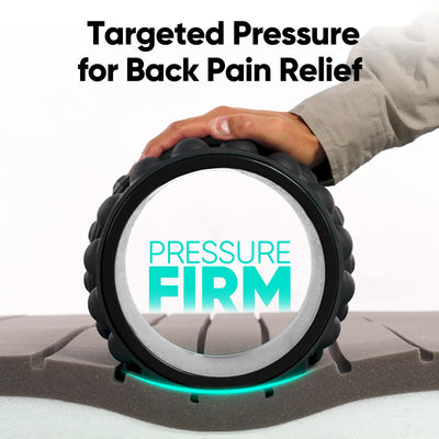 FitBeast Back Roller, Back Wheel Foam Roller - Targeted Muscle Roller for Deep Tissue Massage, Back Stretcher