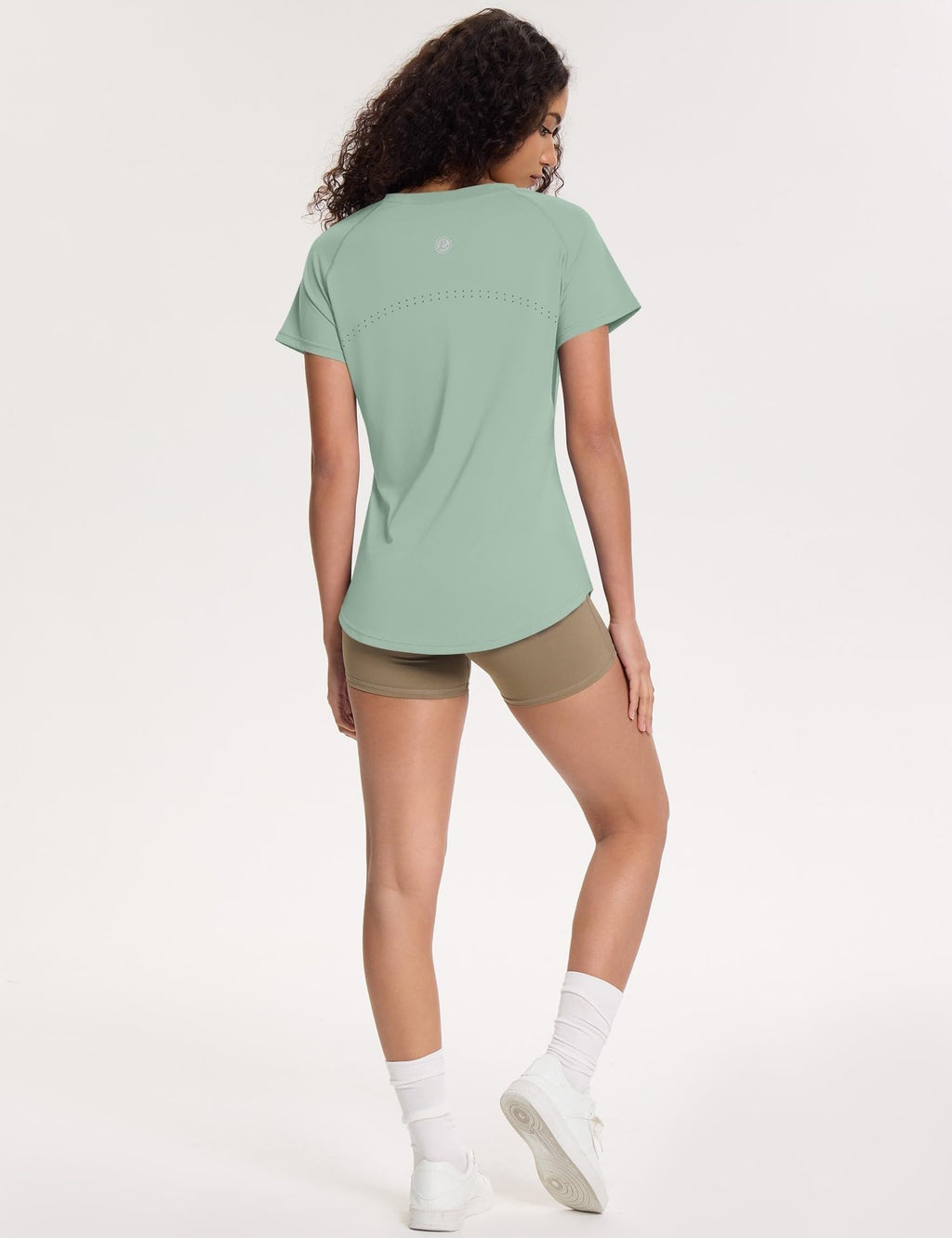 Loovoo Workout Tops for Women Loose Fit Breathable Activewear Cool Quick Dry Gym Athletic Tee Top