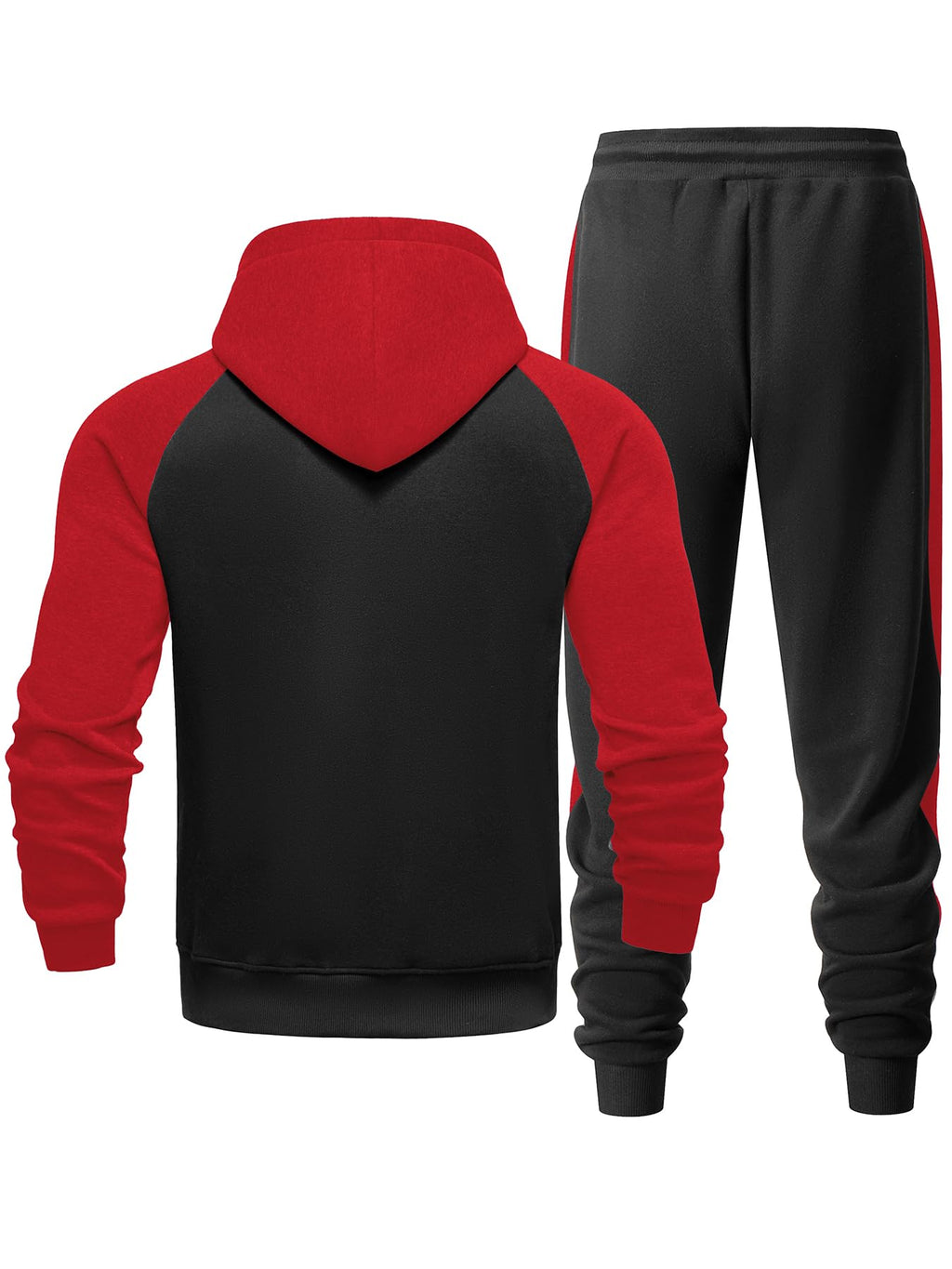 Men's Tracksuit 2 Pieces Set Zip Up Hoodie Sweatsuits Athletic Jogging Suit Set Casual Outfit with Pockets