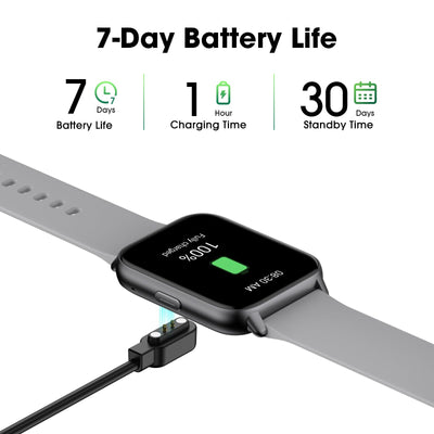 EURANS Smart Watch No App/Phone Required, Long Battery Life Fitness Tracker Watch,HD Screen, Waterproof Activity Tracker with Step Counter for Walking, Pedometer, Calories Tracker for Men Women