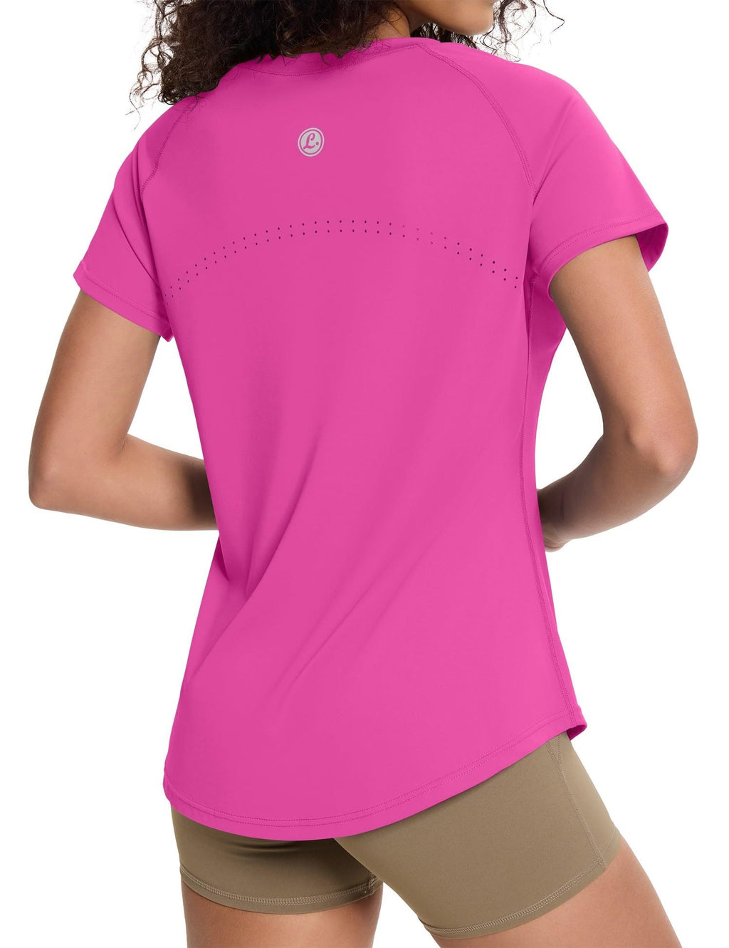 Loovoo Workout Tops for Women Loose Fit Breathable Activewear Cool Quick Dry Gym Athletic Tee Top