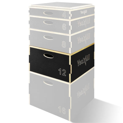 Yes4All 3 In 1 Wooden Plyo Box, Plyometric Box Platform For Jump Training, Jump Boxes For Home Gym Exercise And Outdoor Workout