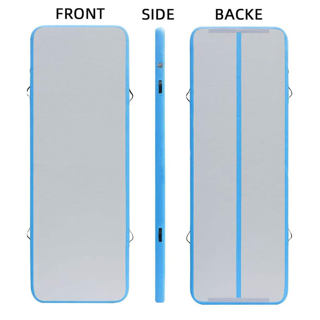 DAIRTRACK Inflatable Gymnastics Air Mat 10ft/13ft/16ft/20ft Tumble Track Tumbling Mats for Home Use/Gym/Training/Cheerleading/Yoga/Water