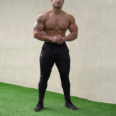 BROKIG Mens Lightweight Gym Jogger Pants,Men's Workout Sweatpants with Zip Pocket