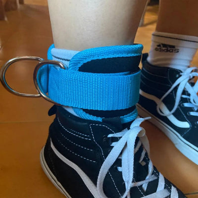 Ankle Straps Ankle Resistance Bands Wrist Cuffs Padded Straps Adjustable Fitness Glute Kickback D-Ring for Cable Machine Gym Foot Leg Training Brace Support 1 Pair