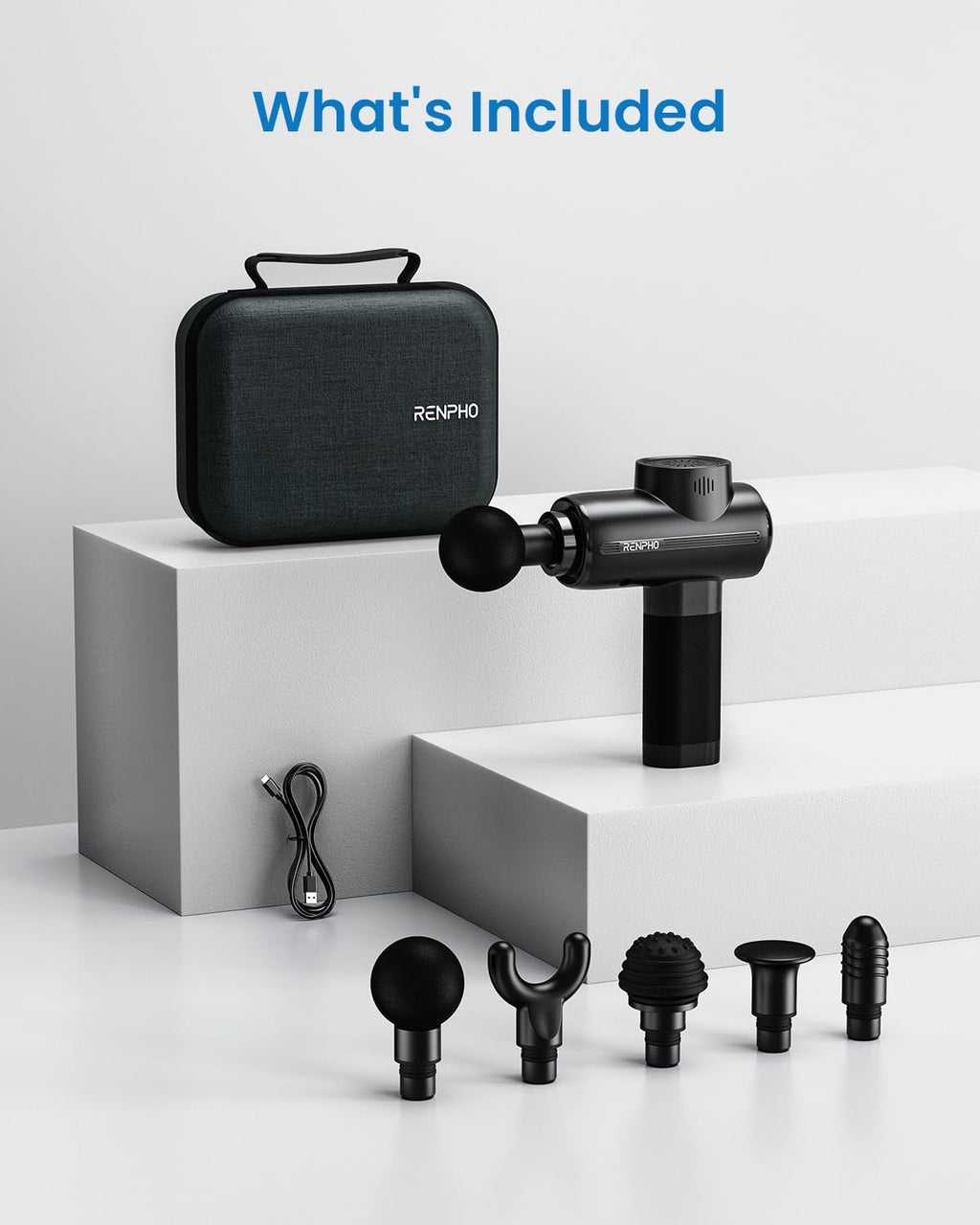 RENPHO Active Thermacool 2 Massage Gun with Heat and Cold Therapy, Christmas Gifts, [2025 Upgraded] Professional Deep Tissue Handheld Massager, Percussion Body Muscle Masajeador for Men Women Athletes