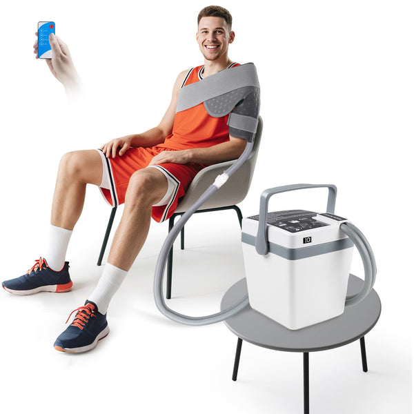 YOUKADA Cold Therapy Machine for Knee After Surgery, 4 Customizable Modes, Ice Machine for Knee, Shoulder, Hip & Ankle, Adjustable Cooling for Post-Surgery Recovery & Arthritis Pain Relief