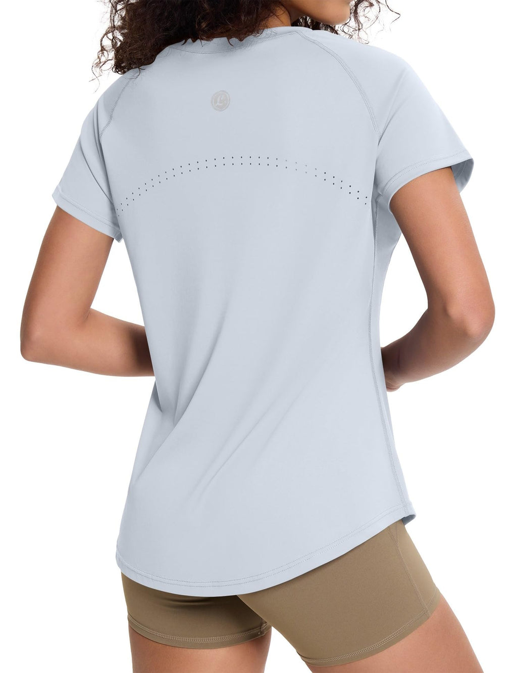 Loovoo Workout Tops for Women Loose Fit Breathable Activewear Cool Quick Dry Gym Athletic Tee Top