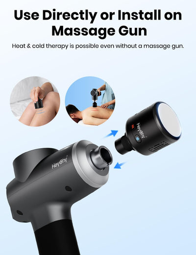 Percussion Massage Gun Deep Tissue with Heat and Cold, Portable Handheld Muscle Massager, Percussion Back Body Masajeador 12mm Amplitude for Athletes, Runner, Gifts for Men Women