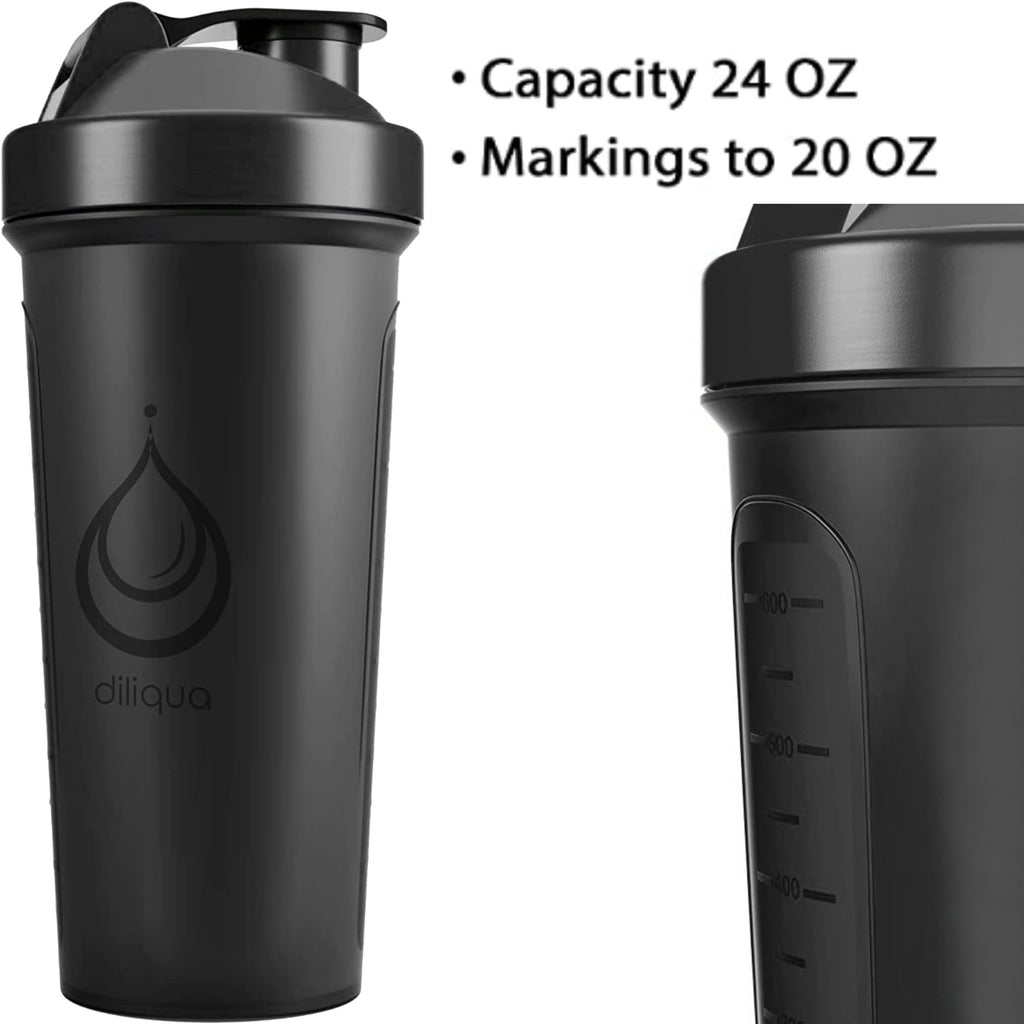 2 PACK, 28 oz & 20 oz Shaker Bottles with Powerful Wire Whisks for Protein Mixes | Leakproof Blender Shaker Bottle Pack | BPA-Free & Dishwasher Safe | Shaker Bottle | Shaker Cups for shakes