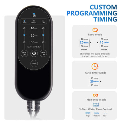 Cold Therapy Machine with Programmable Timer, Portable Ice Machine for Knee After Surgery, Knee Replacement Recovery System for Pain Relief with Compression Pad
