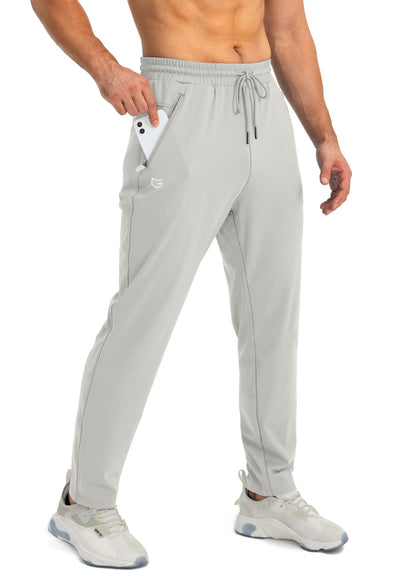 G Gradual Men's Sweatpants with Zipper Pockets Tapered Joggers for Men Athletic Pants for Workout, Jogging, Running