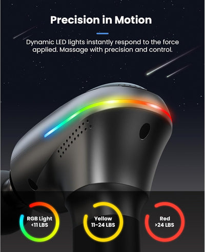 BOB AND BRAD A2 Pro Massage Gun with Heat and Cold Therapy, FSA Eligible/HSA Eligible, Professional Percussion Massage Gun Deep Tissue for Home Gym, Portable Muscle Massager with Force Sensor Light