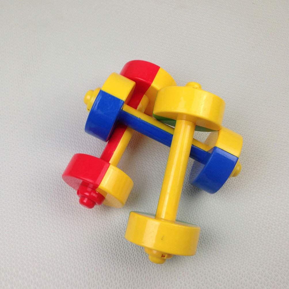 Kids Dumbbell Toy 1 Pair Kids Weight Lifting Set Plastic Dumbbell Toy Gym Sports Workout Equipment for Kids