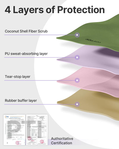 YOTTOY Yoga Mat,Non-Slip Hot Yoga Mat with Anti-Tear Design and Friendly Natural Rubber Mat with Strap and Bag