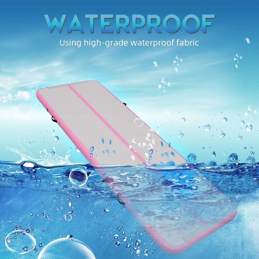 DAIRTRACK Inflatable Gymnastics Air Mat 10ft/13ft/16ft/20ft Tumble Track Tumbling Mats for Home Use/Gym/Training/Cheerleading/Yoga/Water