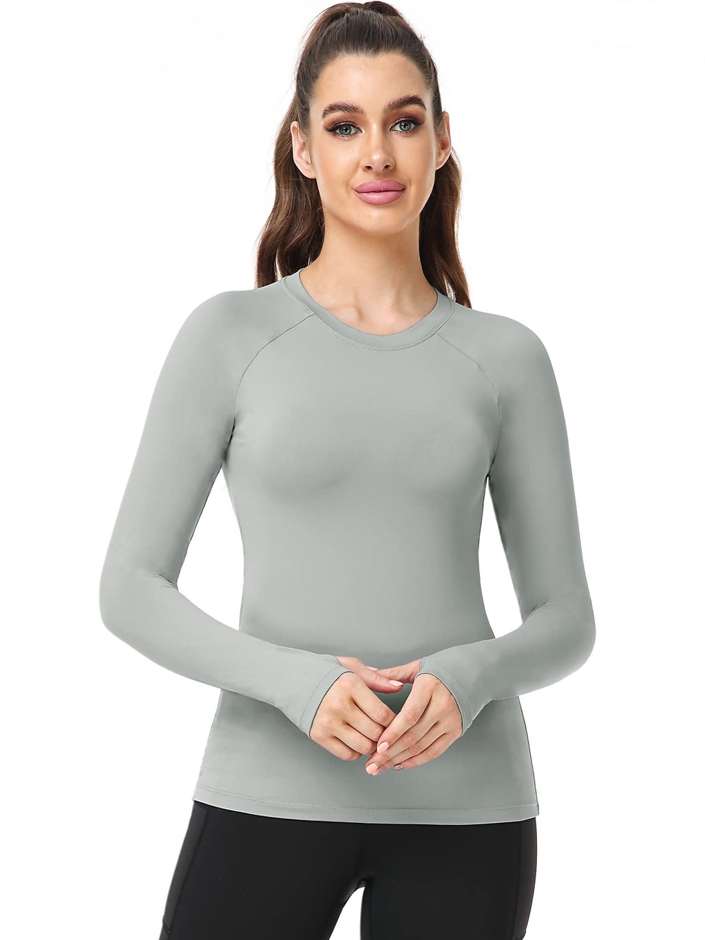 CADMUS Quick-Drying Running Long Sleeve Shirt for Women Workout Shirts