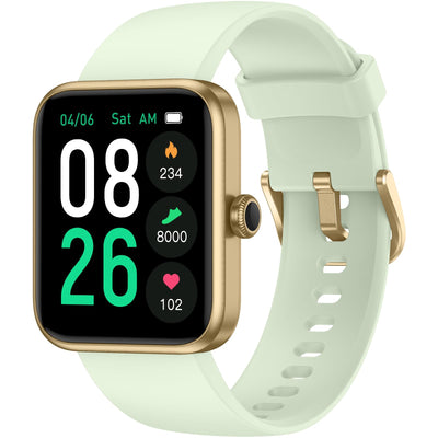 Smart Watch, Fitness Tracker with Heart Rate Monitor, Blood Oxygen, Sleep Tracker, 41mm Touchscreen Smartwatch for Android iOS Swimming Waterproof Pedometer Step Calories Tracker for Women Men