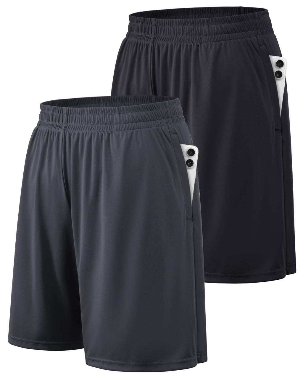 BALENNZ Athletic Shorts for Men with Pockets and Elastic Waistband Quick Dry Activewear