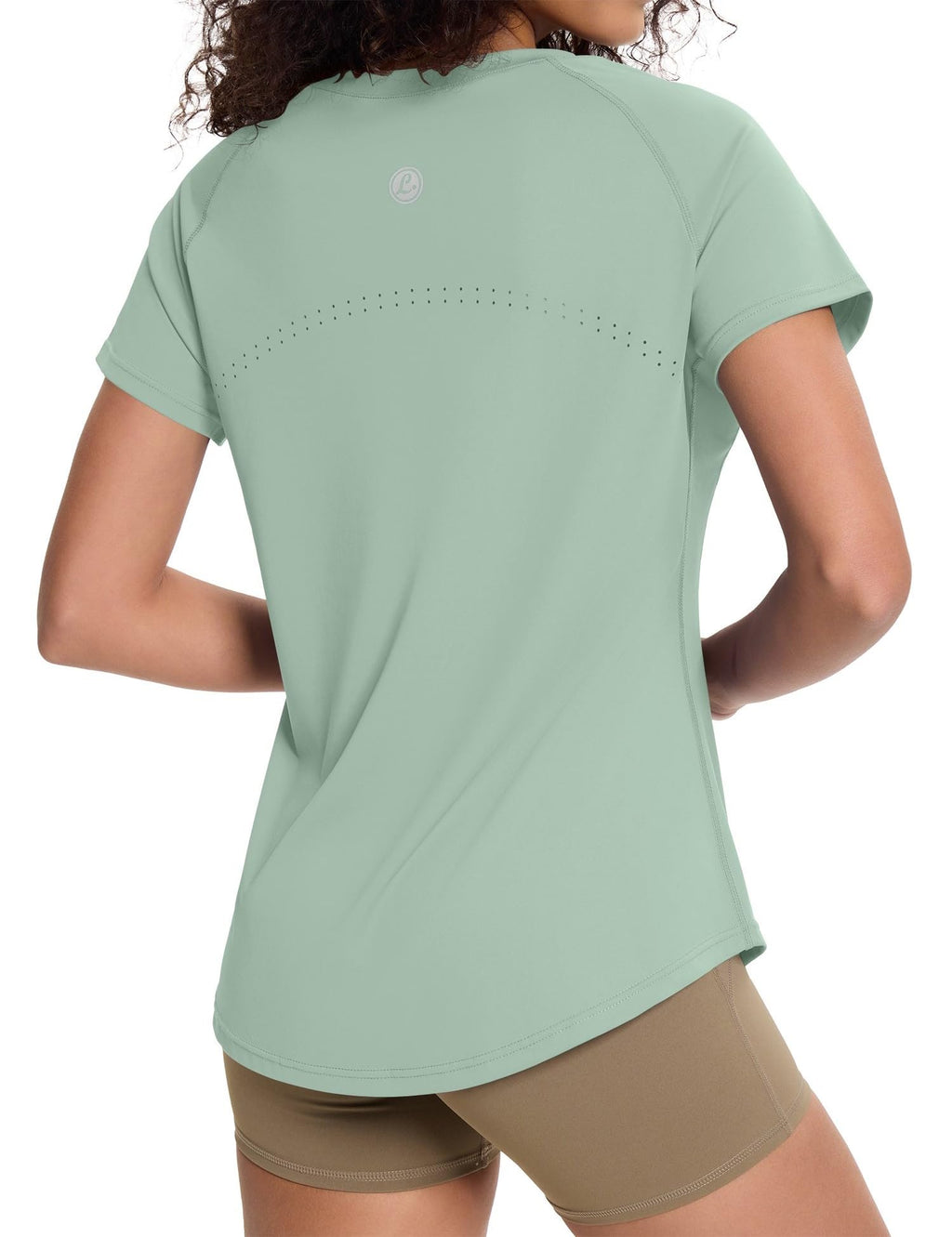 Loovoo Workout Tops for Women Loose Fit Breathable Activewear Cool Quick Dry Gym Athletic Tee Top